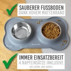 KaraLuna Napfunterlage Mit 4 Näpfen Grau 0,2 Cm³ -Hund Miau Verkaufsgeschäft 10d1a3111e4071b54f638cce8f5248c568989729 1407482 de DE da30ac3a7c1a38c0de7dce7b66abeaee954c5d7dcJtQne