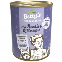 Betty's Landhausküche Mit Rentier & Kartoffel 6 X 400g Für Hund