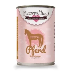 HerzensHund Reinfleisch Pur Pferd 12x400g
