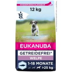 EUKANUBA Welpenfutter Getreidefrei Für Große Rassen 12 Kg