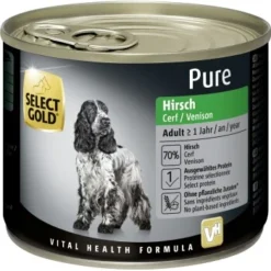 SELECT GOLD Pure Adult Hirsch 6x200 G