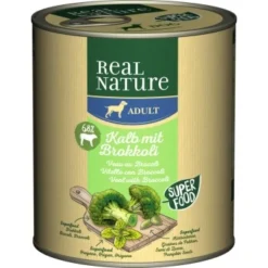 REAL NATURE Superfood Adult Kalb Mit Brokkoli 6x800 G