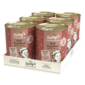 Betty's Landhausküche Wild & Geflügel 6 X 400g Für Hund 4 Betty's Landhausküche Wild & Geflügel 6 X 400g Für Hund – Bild 2