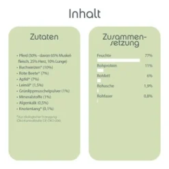 ChronoBalance Morgen Menü Pferd Mit Buchweizen, Rote Bete Und Apfel -Hund Miau Verkaufsgeschäft 89f1a8fbcf671a90a664db84c9c130546175aaec 1409502 de DE 59346ed1146d066c3c31eb14e3cf49afa05a2b91ALcJRi
