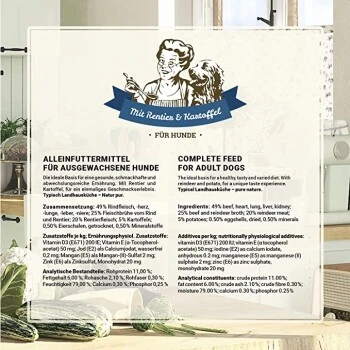 Betty's Landhausküche Mit Rentier & Kartoffel 6 X 200g Für Hund 4 Betty's Landhausküche Mit Rentier & Kartoffel 6 X 200g Für Hund – Bild 2