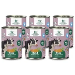 Knuffelwuff Nassfutter Rind Pur Mit Heidekartoffeln & Petersilie 6 X 400g