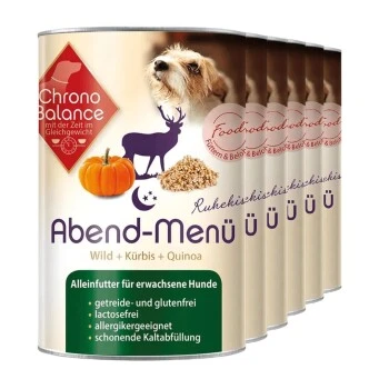 ChronoBalance Nassfutter Für Hunde Abend Menü Wild 2,4 Kg 3 ChronoBalance Nassfutter Für Hunde Abend Menü Wild 2,4 Kg